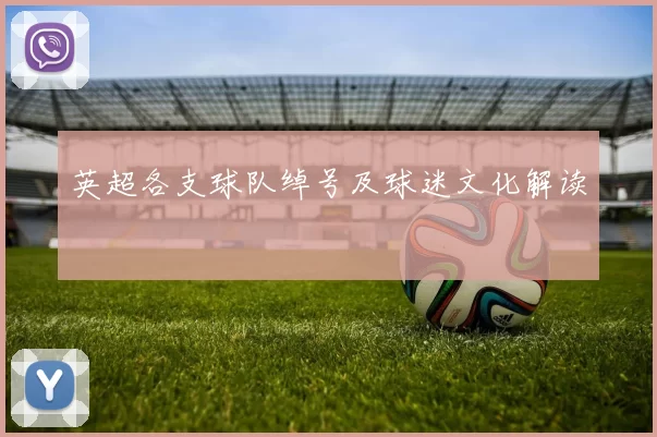 英超各支球队绰号及球迷文化解读